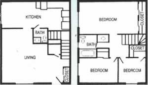 The Darwood - Three Bedroom / One & 1/2 Bath*