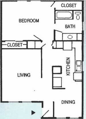 The DeVille - One Bedroom / One Bath*